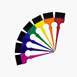 Canway Set of brushes colorful 60